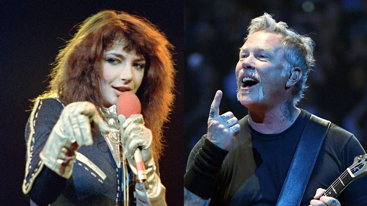 Kate Bush and James Hetfield of Metallica