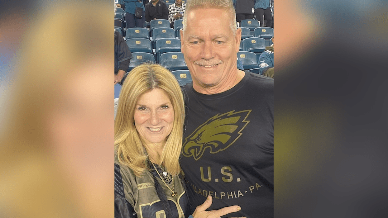 Kathy Hoover and her husband