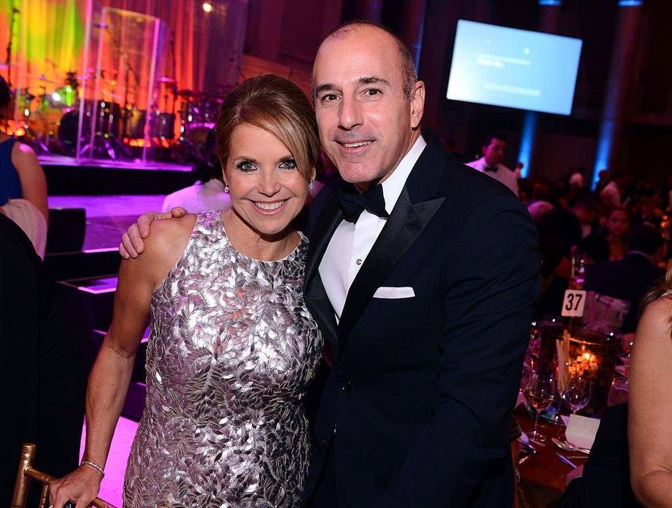 Katie Couric (L) and Matt Lauer attend the Tenth Annual UNICEF Snowflake Ball at Cipriani Wall Stree on December 2, 2014 in New York City.