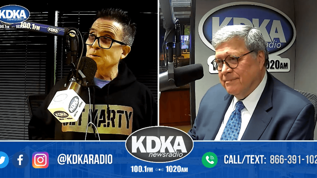 KDKA's Marty Griffin with Former U.S. Attorney General William Barr