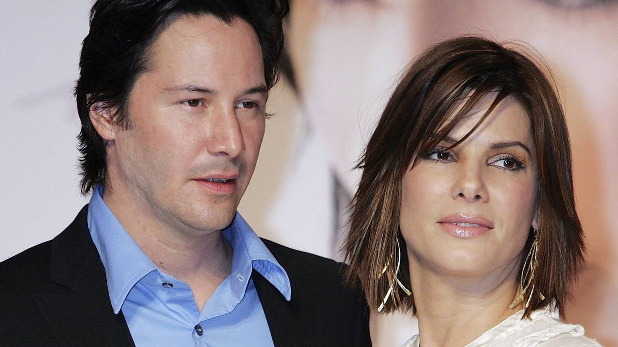 Keanu Reeves and Sandra Bullock