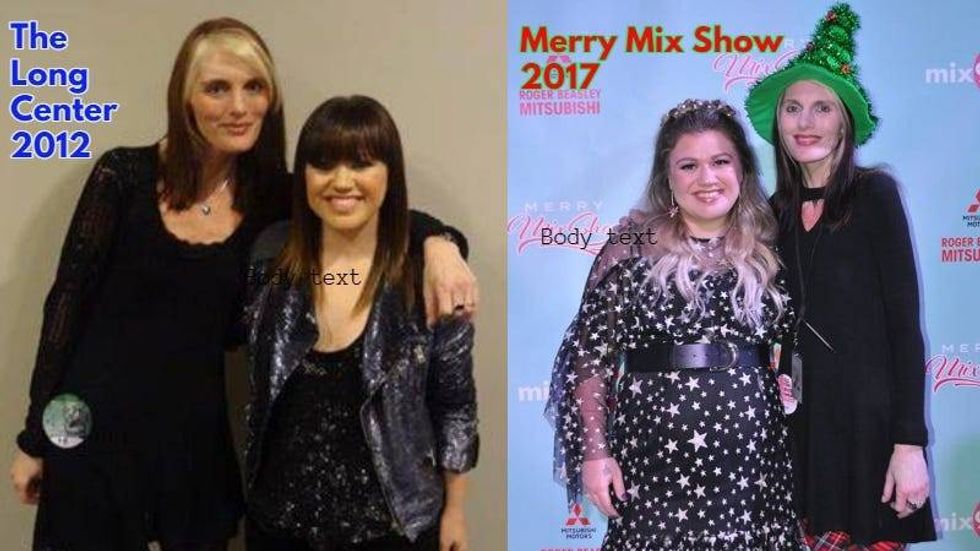 Kelly Clarkson and Heather Rivera