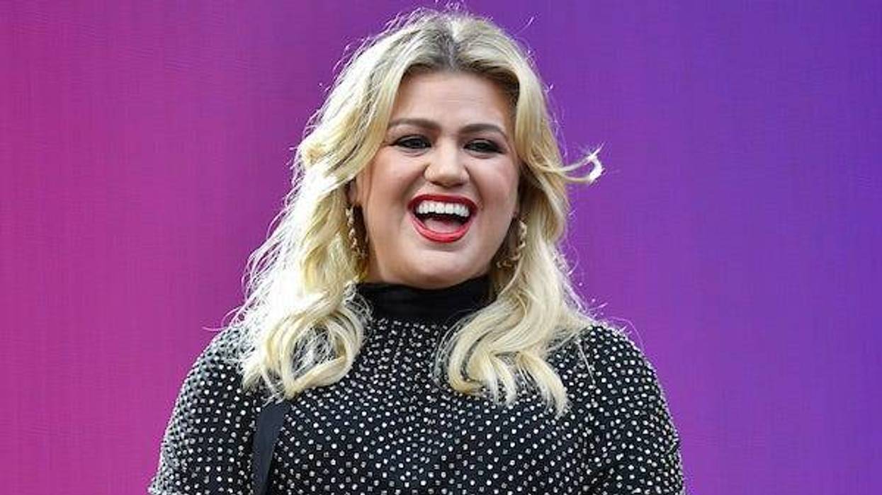 Kelly Clarkson speaks at the 2019 Global Citizen Festival on the Great Lawn of Central Park, in New York, NY