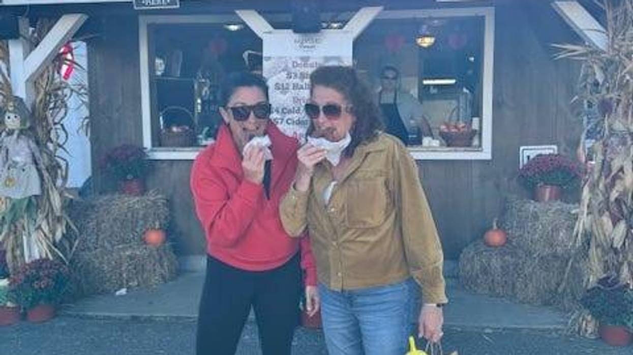 Kendra and Sue at the Topsfield Fair