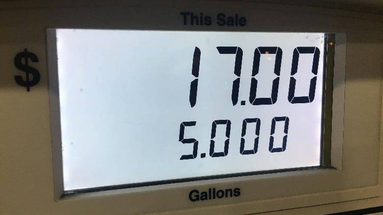 Kendra can only get gas in even numbers