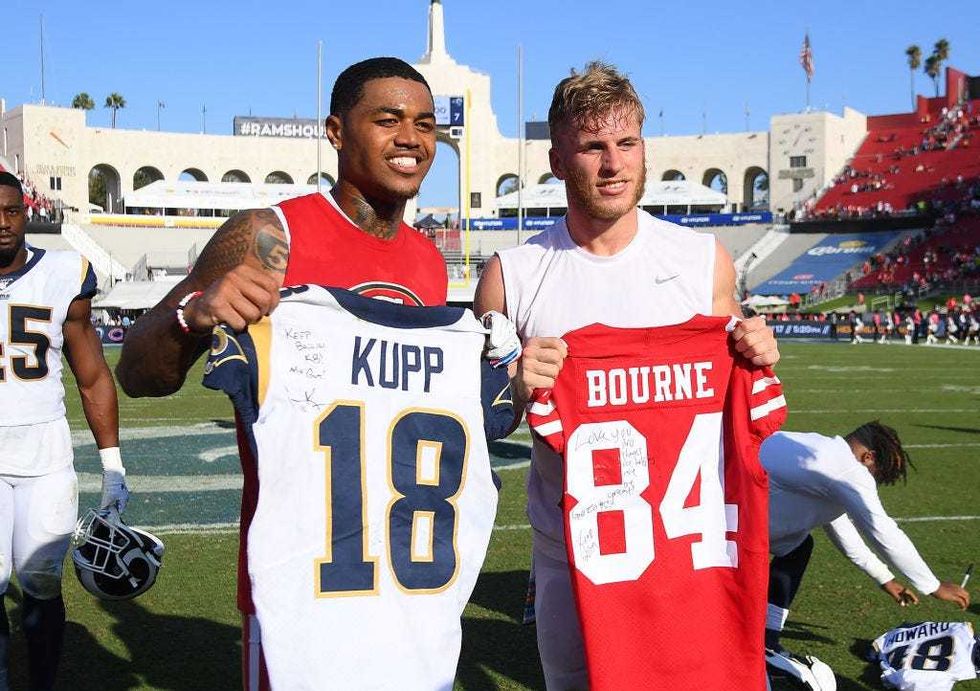 Kendrick Bourne and Cooper Kupp