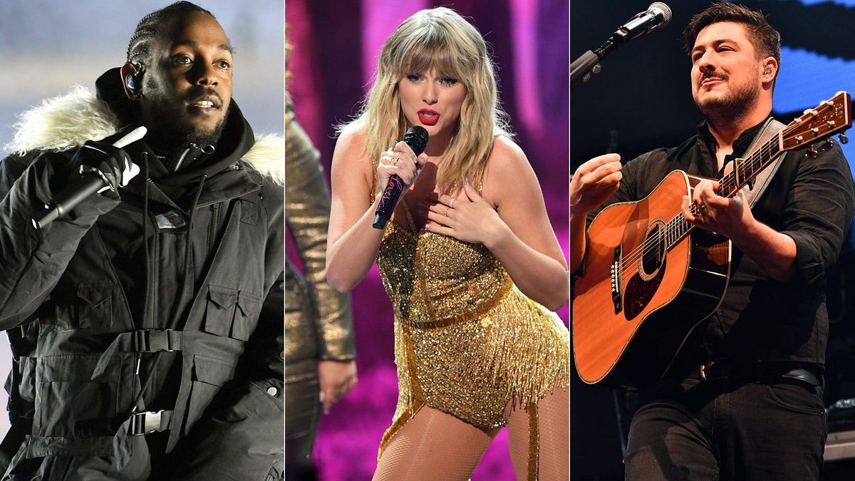 Kendrick Lamar, Taylor Swift, Mumford & Sons
