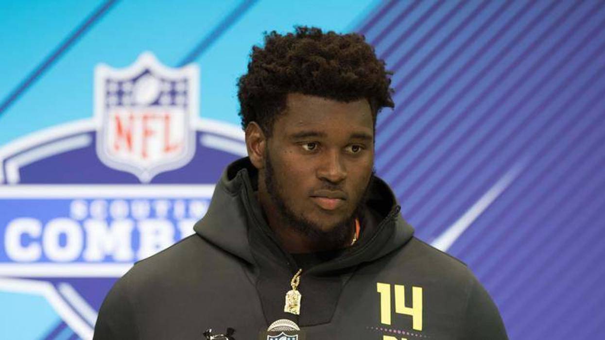 Kendrick Norton at the NFL Combine.