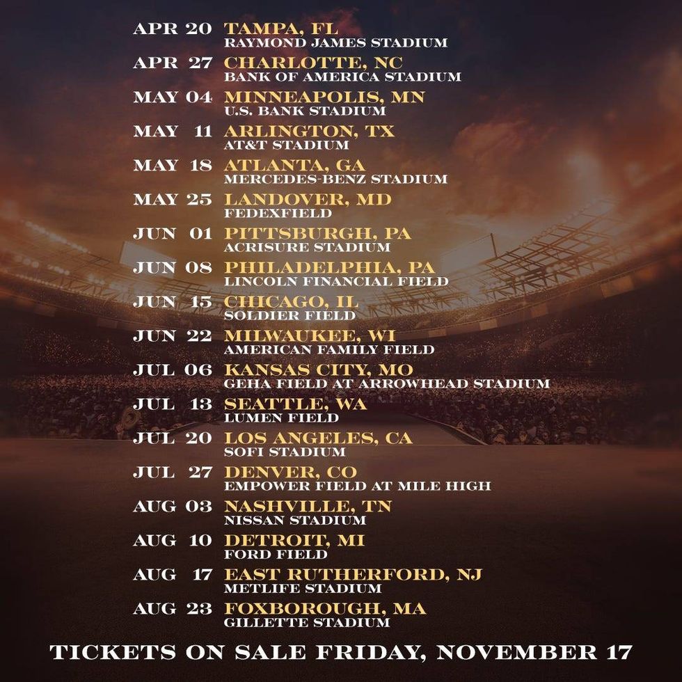 Kenny Chesney 2024 tour