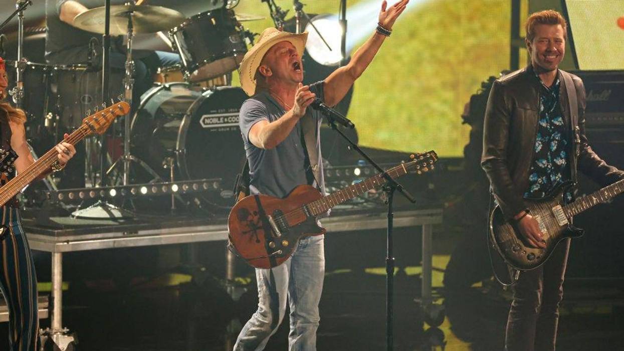 Kenny Chesney performs onstage at the 2022 CMT Music Awards at Nashville Municipal Auditorium