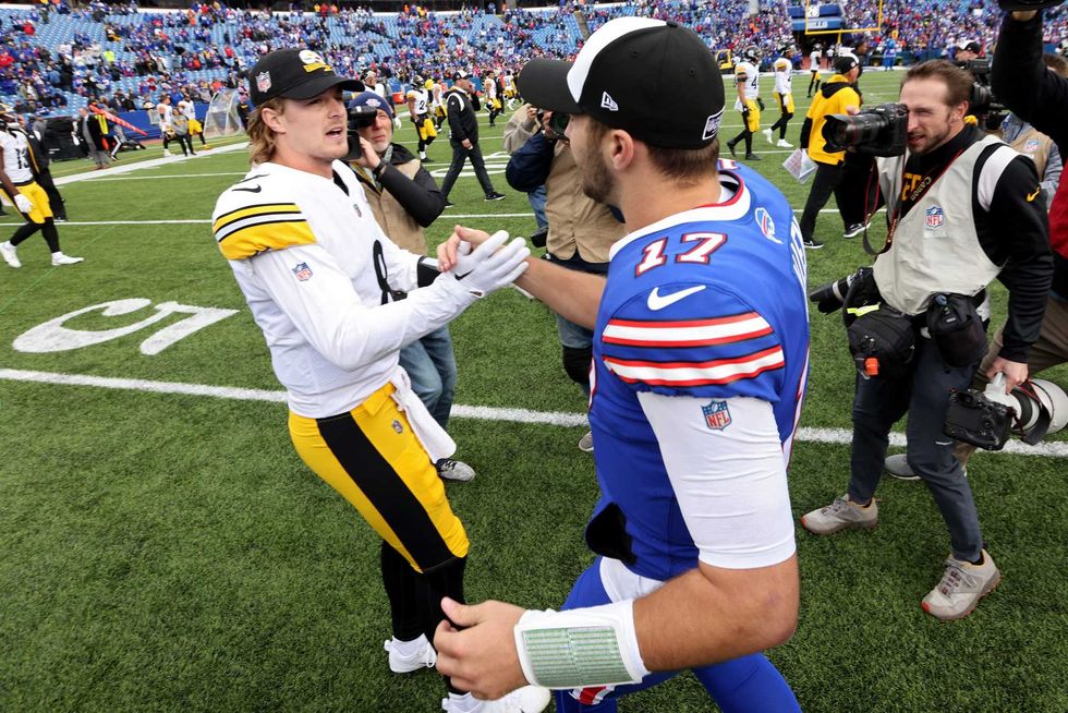 Kenny Pickett and Josh Allen
