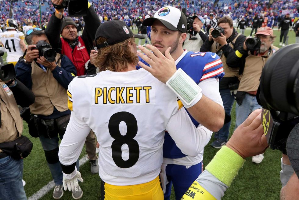 Kenny Pickett and Josh Allen