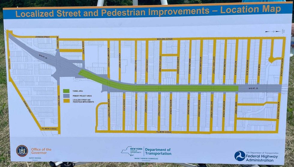 Kensington Expressway localized street and pedestrian improvements