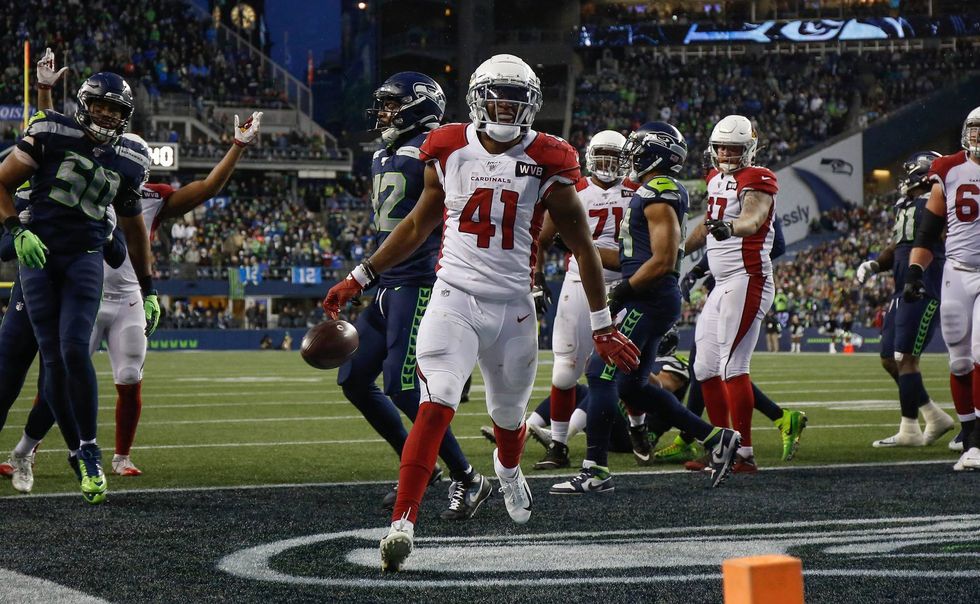 Kenyan Drake finds the end zone against Seattle in 2019