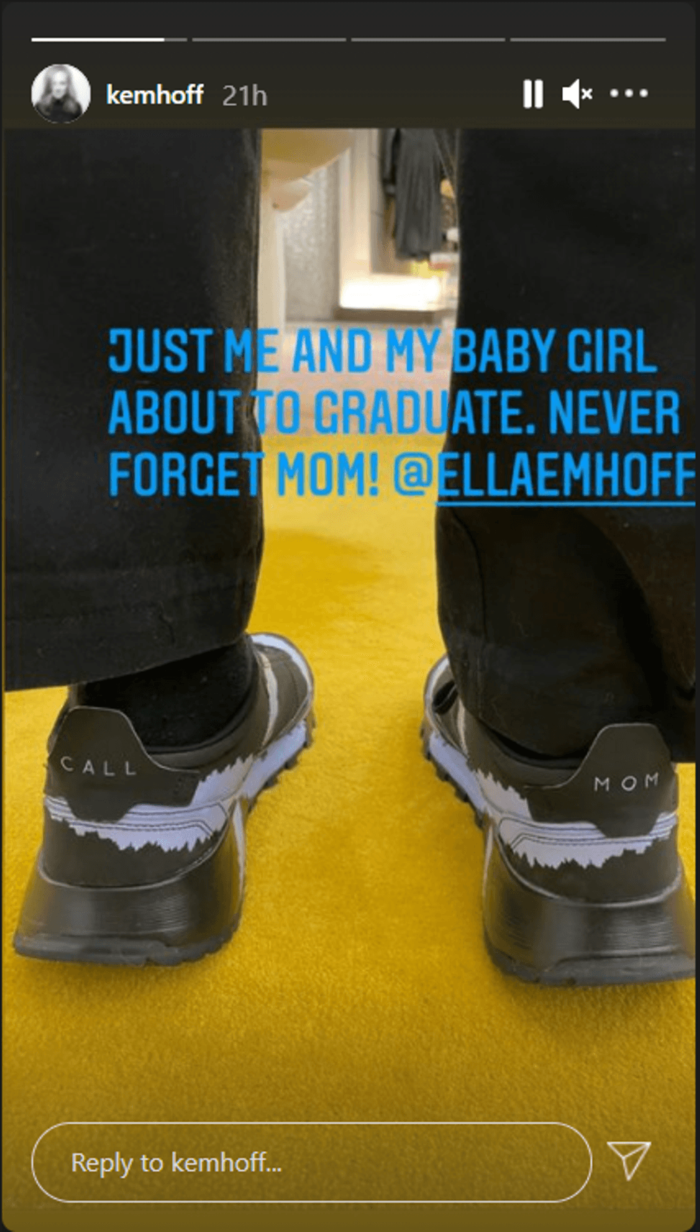 Kerstin Emhoff posted this photo with daughter Ella Emhoff.