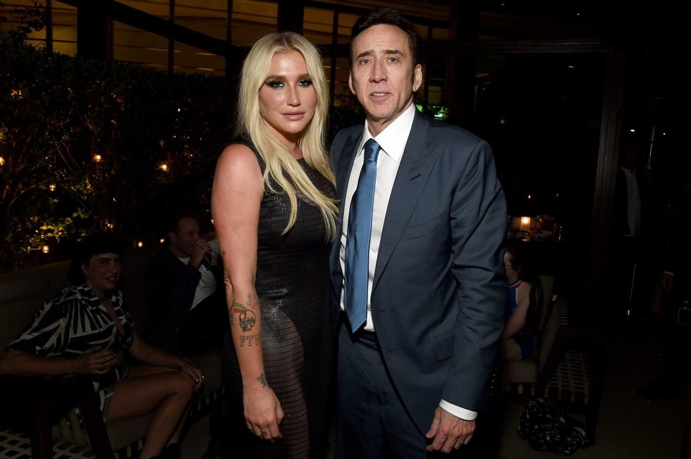 Kesha and Nicolas Cage