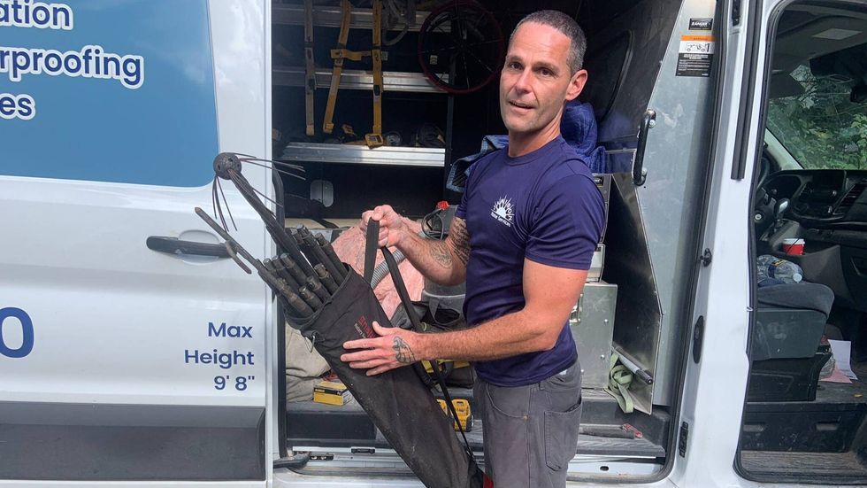 Kevin Bleam is a certified chimney sweep who says he must be careful chimney swifts have moved on before he services a chimney.