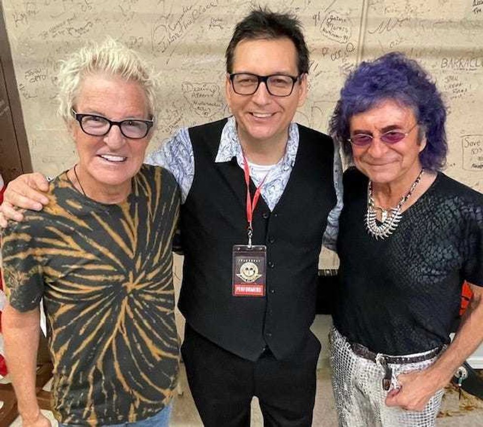 Kevin Cronin of REO Speedwagon, Ron Romero, Jim Peterik, Ides of March