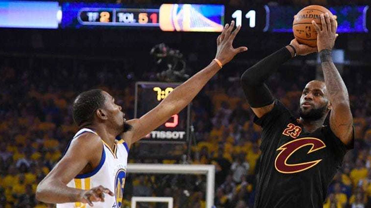 Kevin Durant and LeBron James