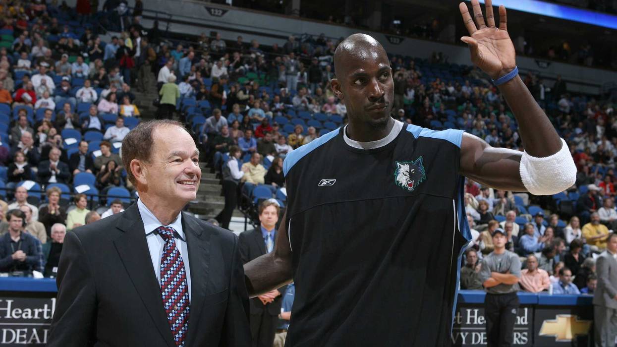 Kevin Garnett and Glen Taylor