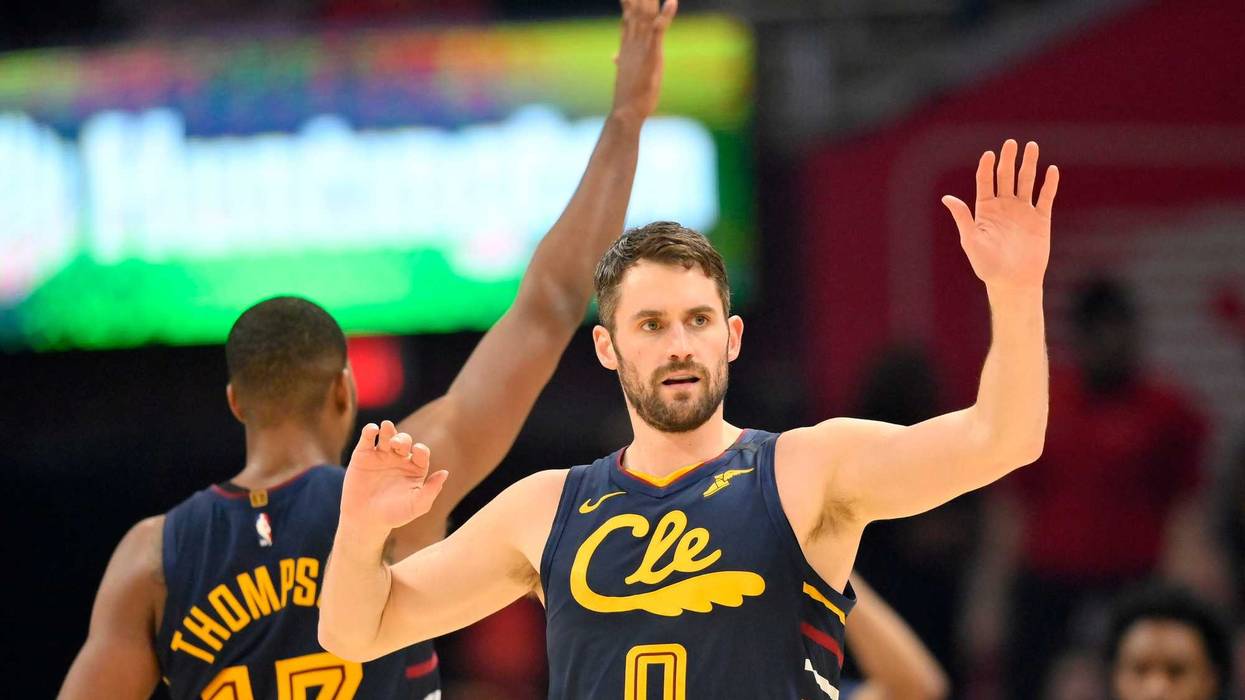 Kevin Love and Tristan Thompson