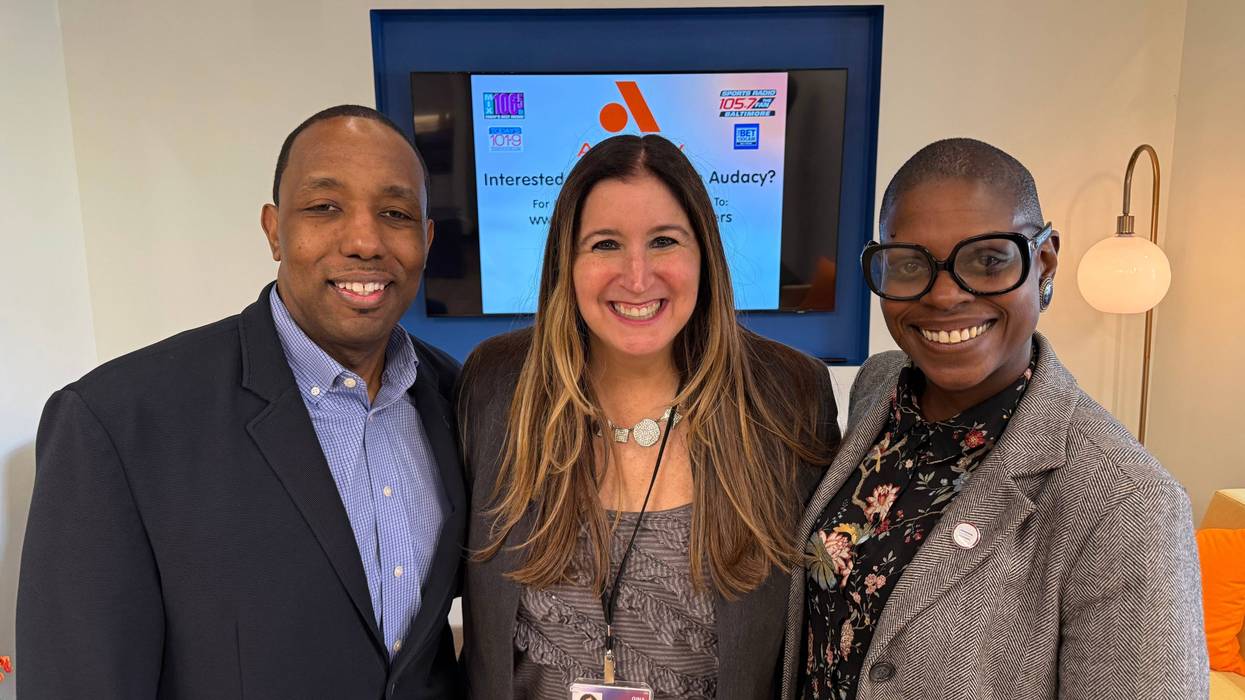 Kevin Seawright, Board Chair & Shea Rice, Interim President & CEO, Greater Baltimore Urban League with Gina Crash