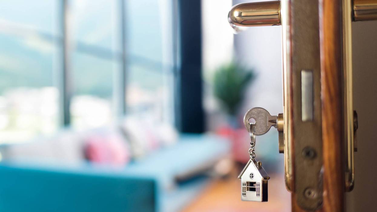 key in door