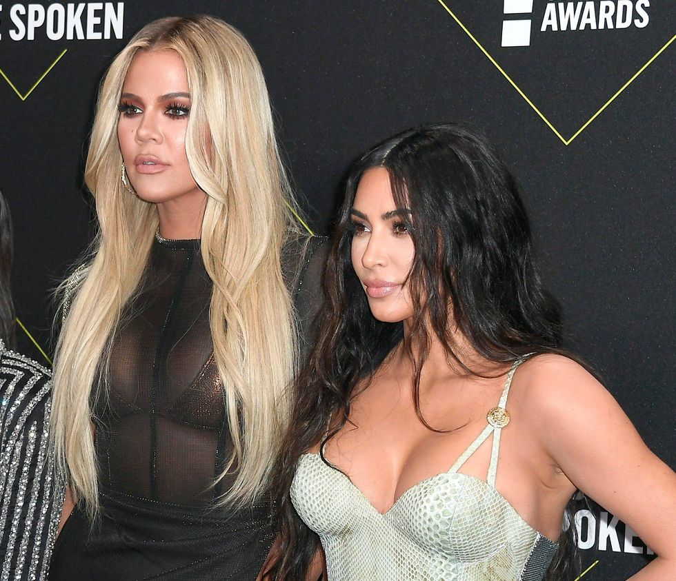 Kim and Khloe Kardashian take the town in sparkling sets