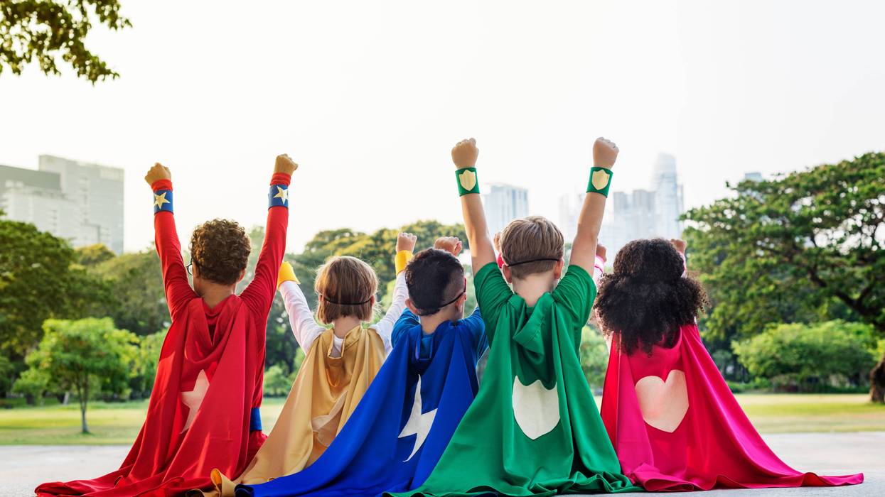 kids in capes