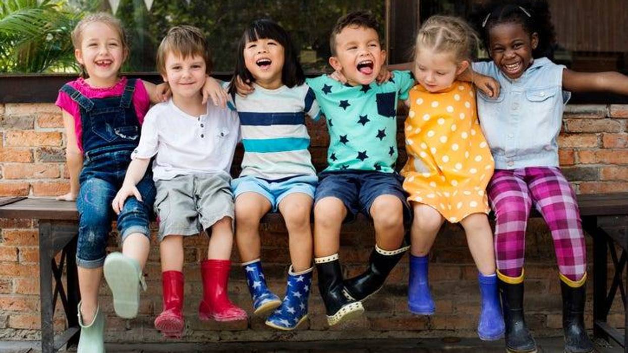 Kids on Bench