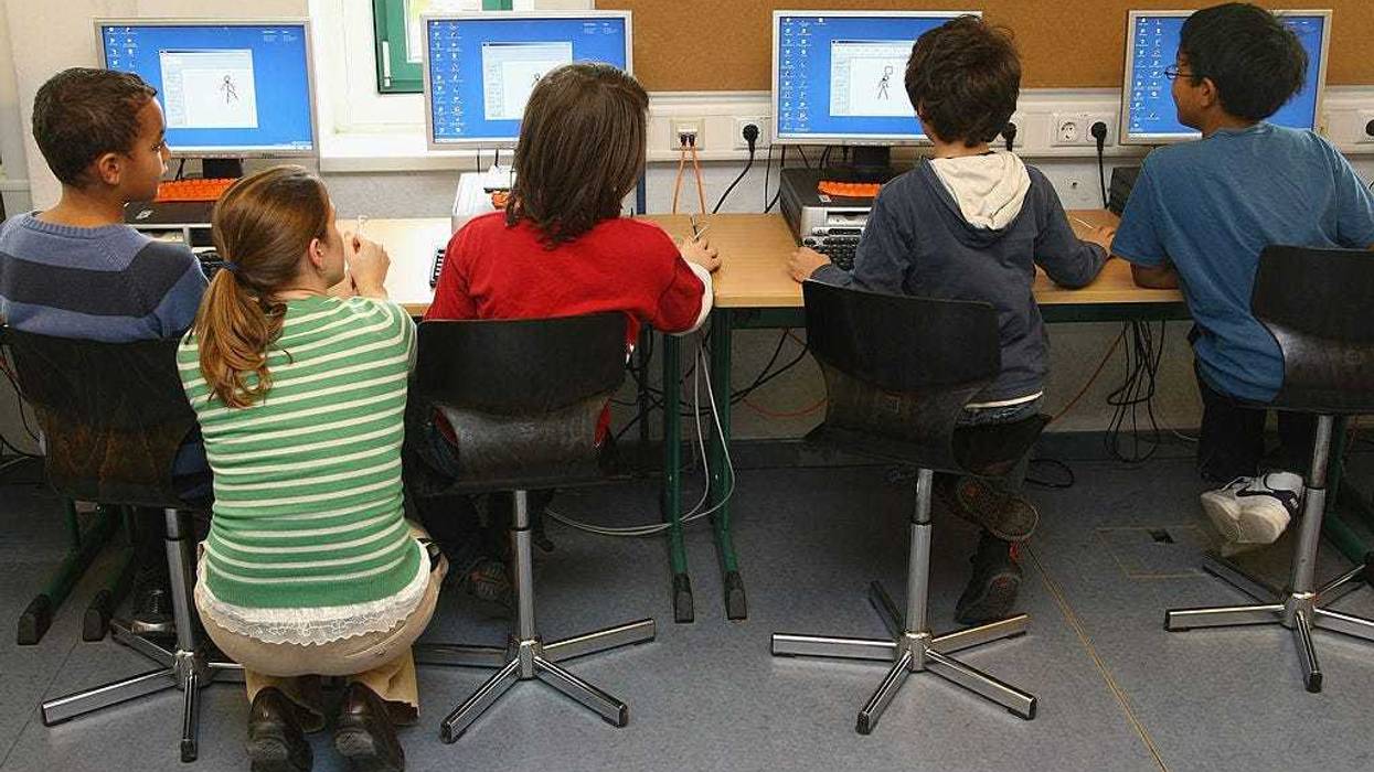 Kids on computers