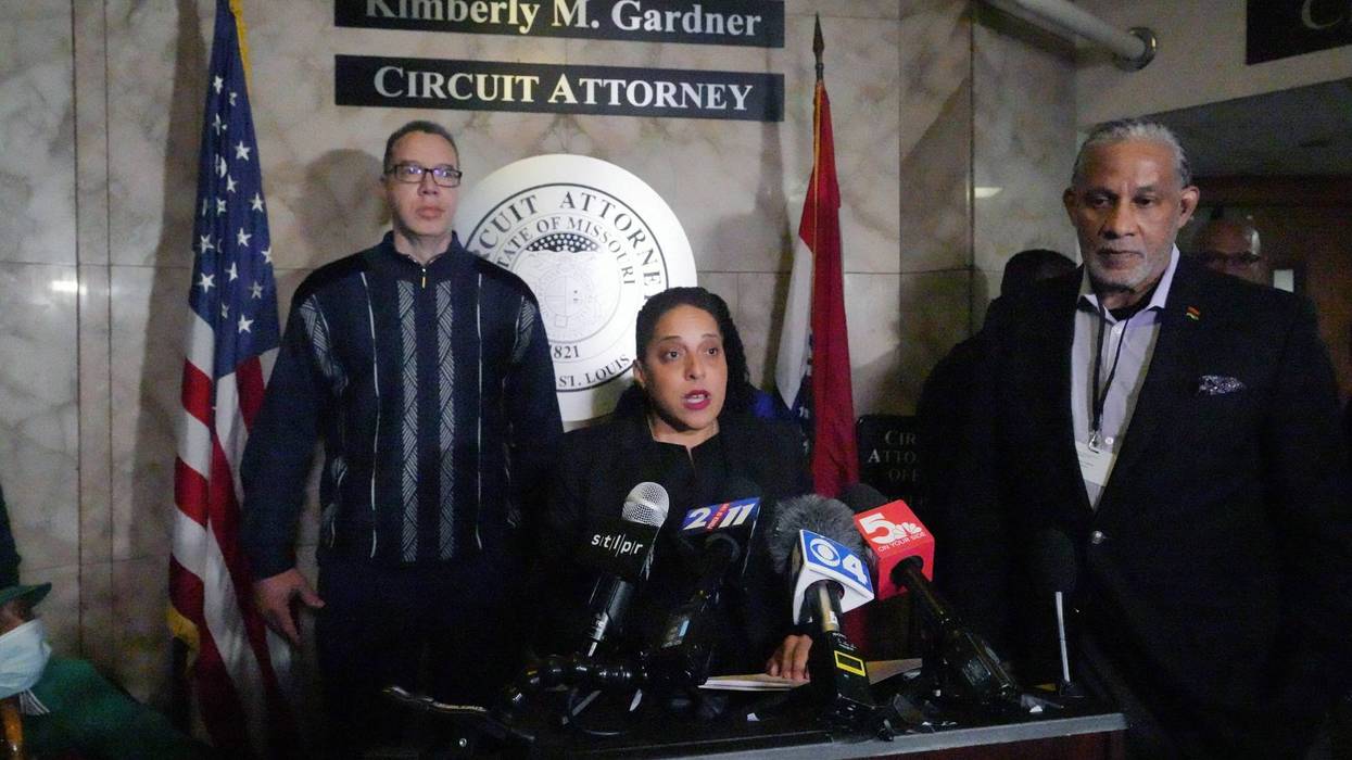 kim gardner speaking at press conference