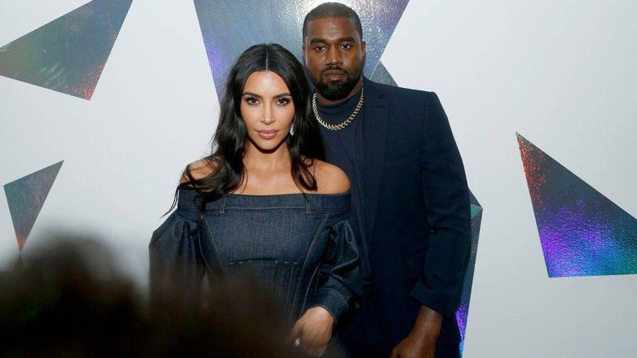 Kim Kardashian and Kanye West.