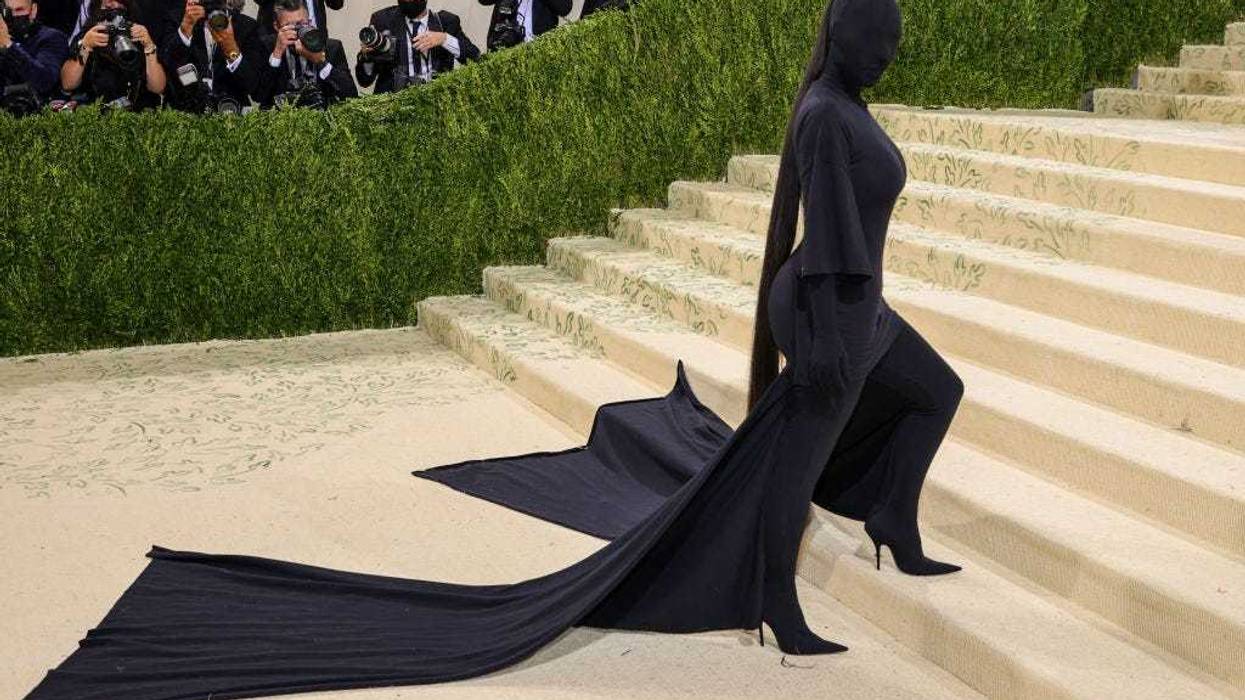 Kim Kardashian attends The 2021 Met Gala Celebrating In America: A Lexicon Of Fashion at Metropolitan Museum of Art on September 13, 2021 in New York City.