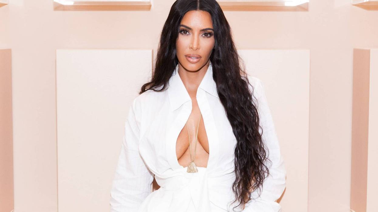 Kim Kardashian West at her first-ever KKW Beauty and Fragrance pop-up opening at Westfield Century City in Los Angeles on June 20th, 2018