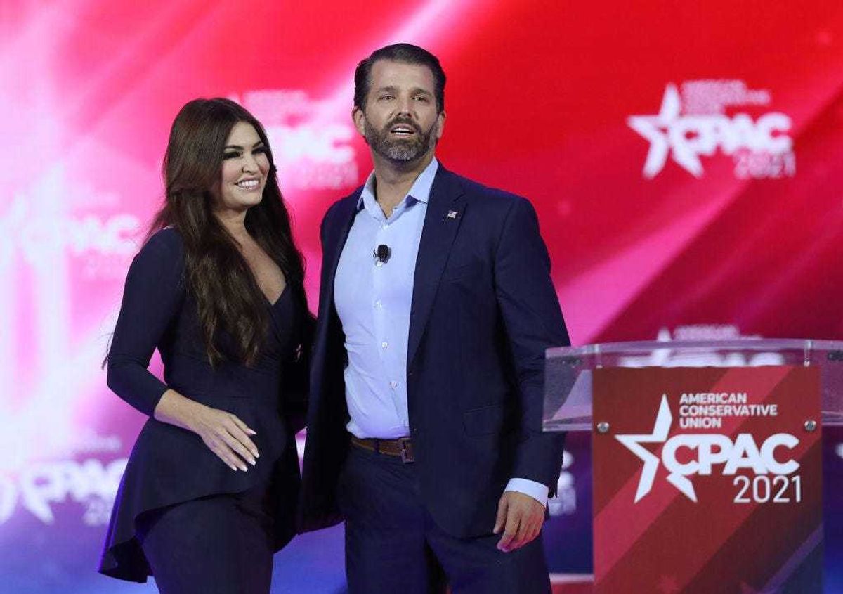 Kimberly Guilfoyle and Donald Trump Jr.