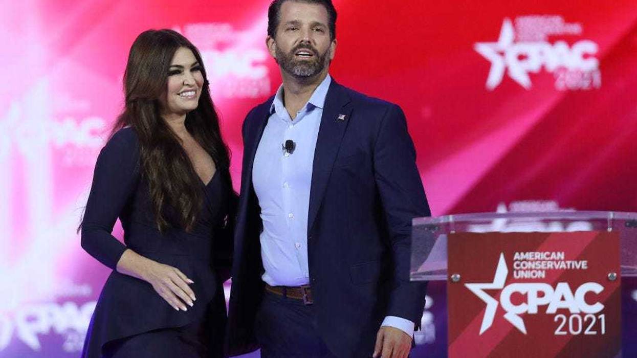 Kimberly Guilfoyle and Donald Trump Jr.