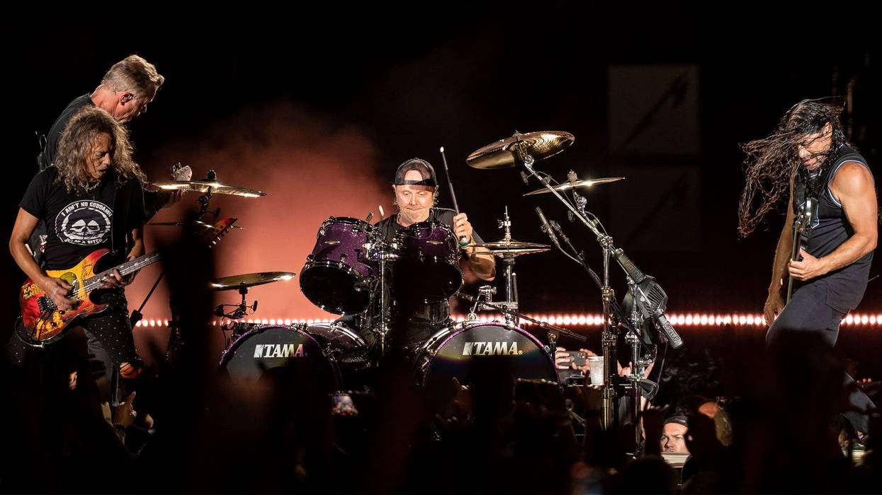 Kirk Hammett, James Hetfield, Lars Ulrich and Robert Trujillo from Metallica