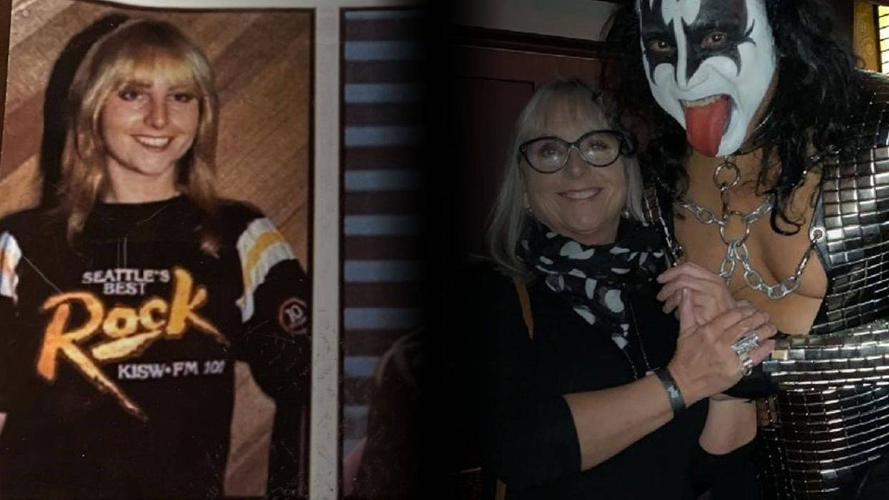 KISW's first Rock Girl, Lesley Brooks