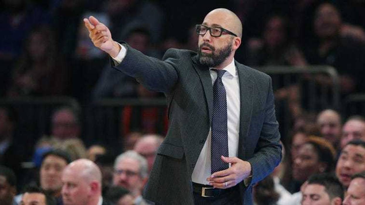 Knicks coach David Fizdale coaches against the Golden State Warriors on Oct. 26, 2018, at Madison Square Garden.