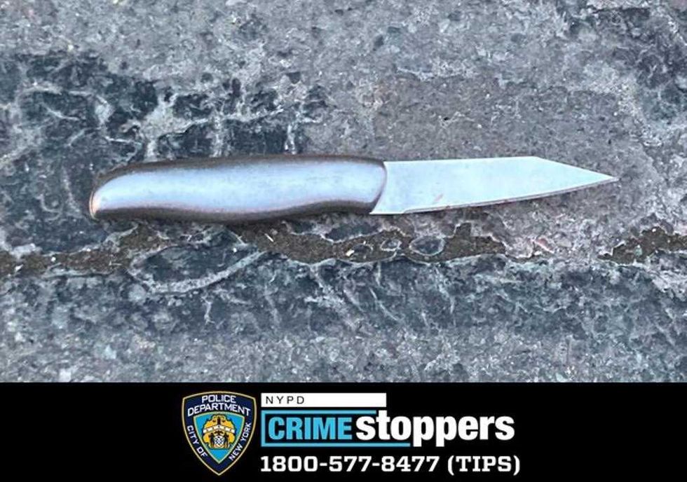 Knife recovered