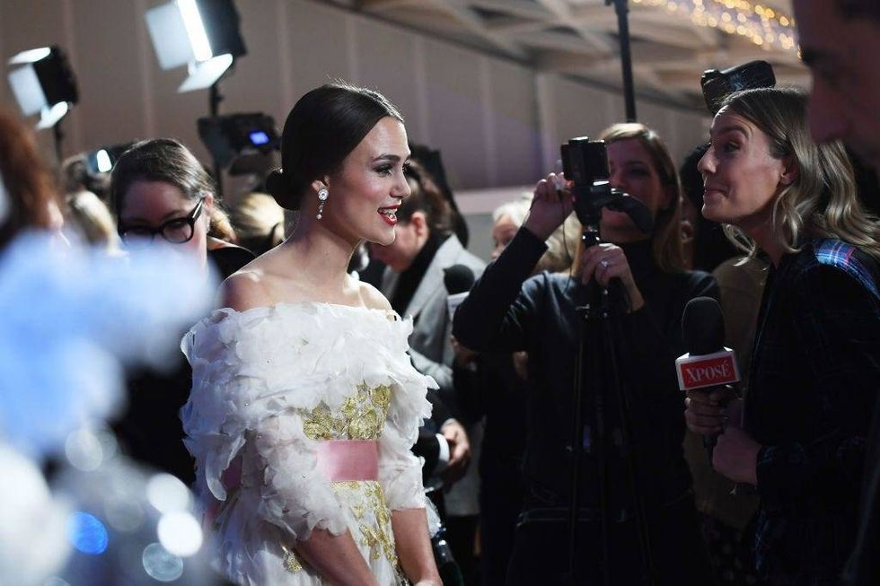Knightley at the UK premiere of Disney