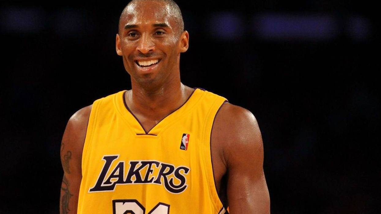 Kobe Bryant #24 of the Los Angeles Lakers smiles in the fourth quarter during the game against the Chicago Bulls on November 19, 2009 at Staples Center in Los Angeles, California.