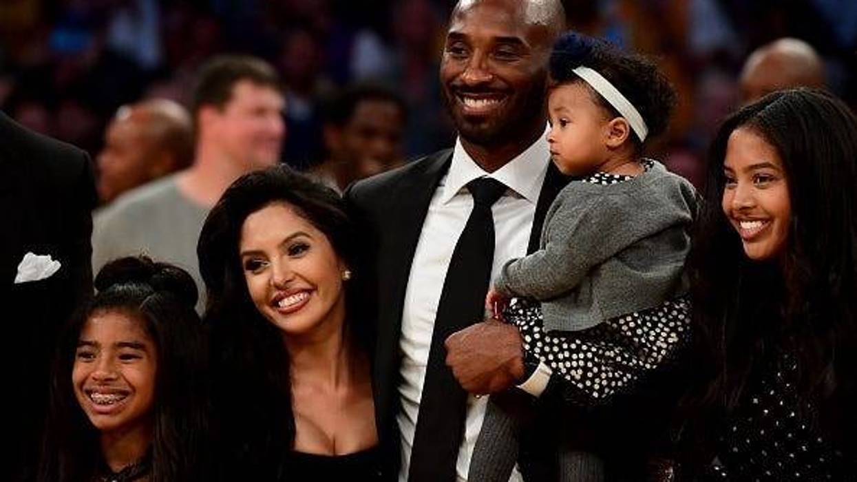 Kobe Bryant and family