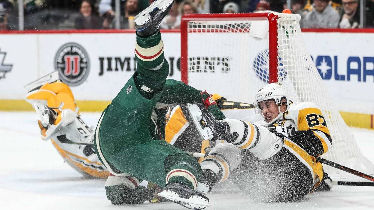 Koivu and Crosby hit the ice