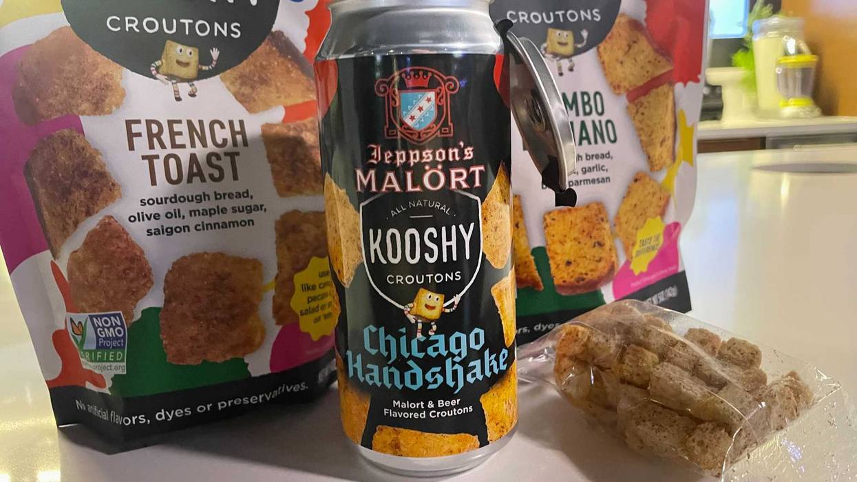 Kooshy's Chicago Handshake Croutons.