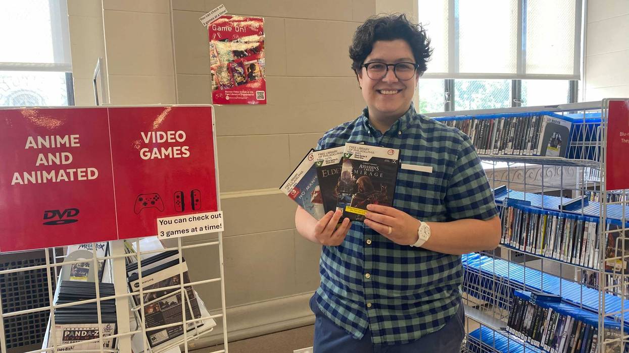 Kris Langlas with Philadelphia Free Library