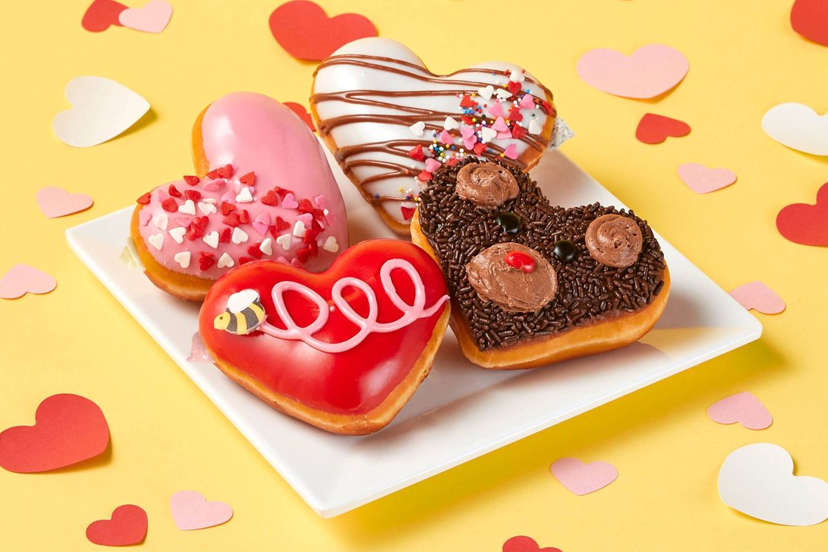 Krispy Kreme Valentine's Day doughnuts