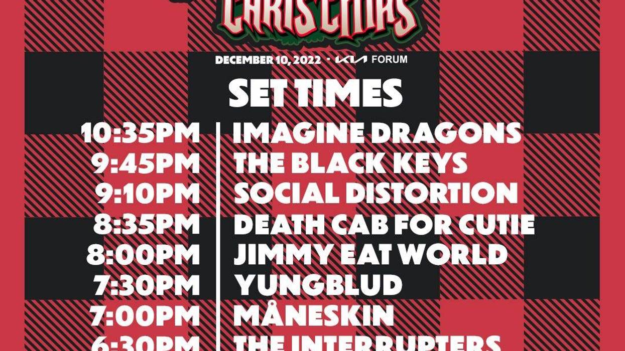 KROQ Almost Acoustic Christmas 2022 set times