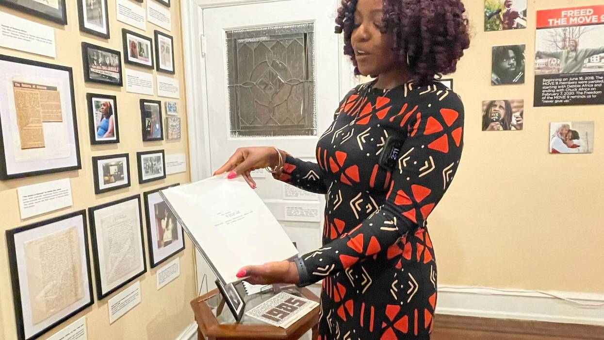 Krystal Strong helped create the exhibit called “MOVE: The Old Days,” on display for a special exhibit at the Paul Robeson House and Museum on May 18 and 19.